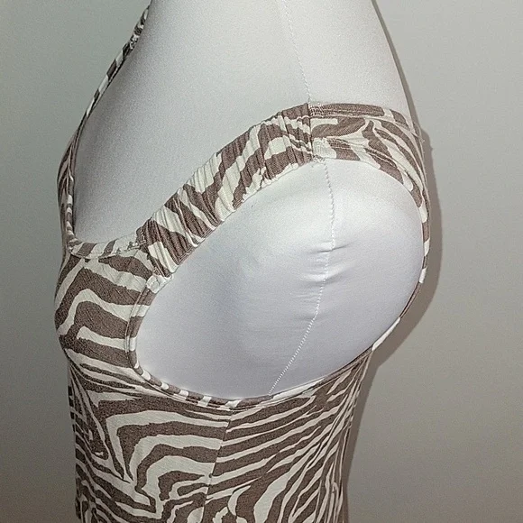 Ann Taylor Loft zebra print tank top womens size M - Picture 4 of 8